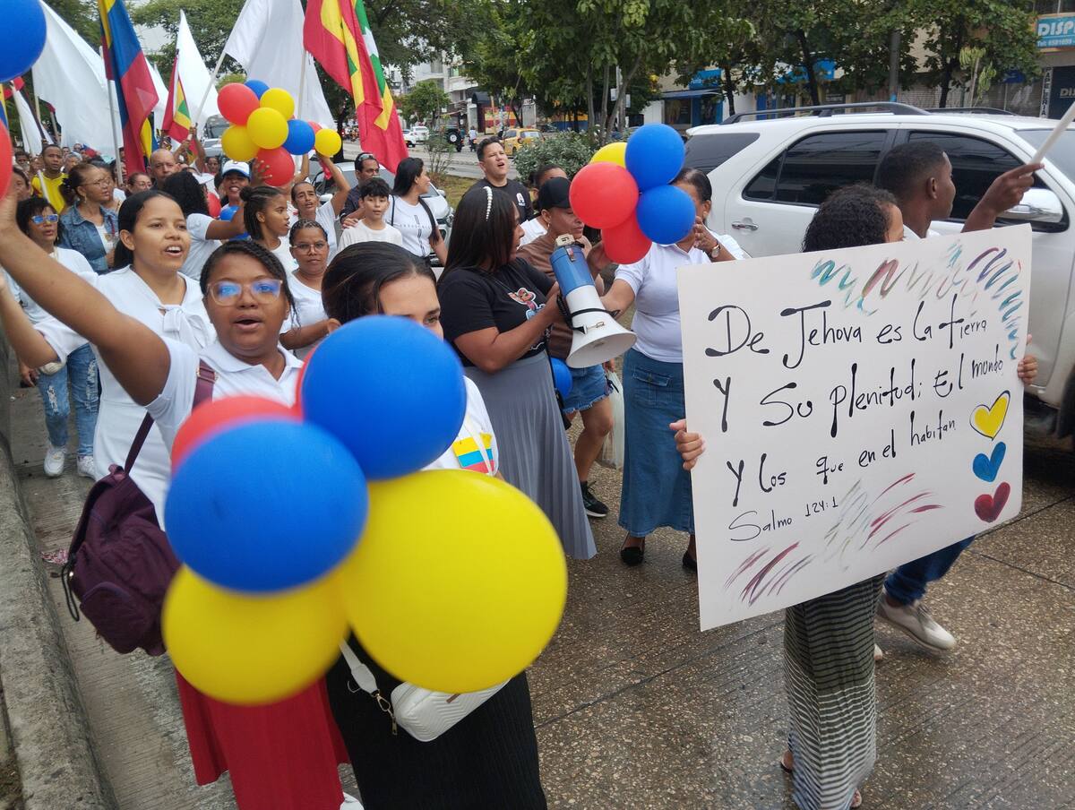 "Marcha por Jesús" en Cartagena el domingo 3 de agosto. // Foto: Óscar Díaz - El Universal