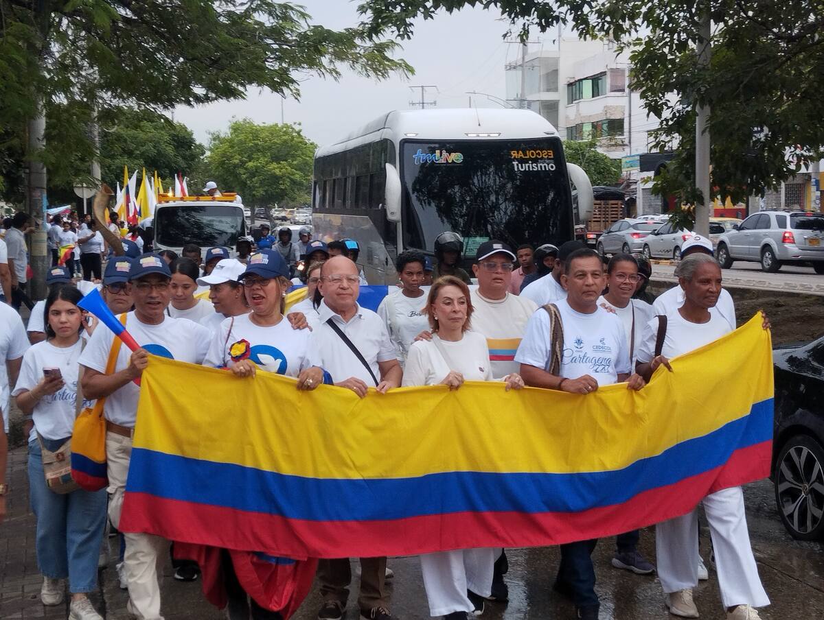 "Marcha por Jesús" en Cartagena el domingo 3 de agosto. // Foto: Óscar Díaz - El Universal