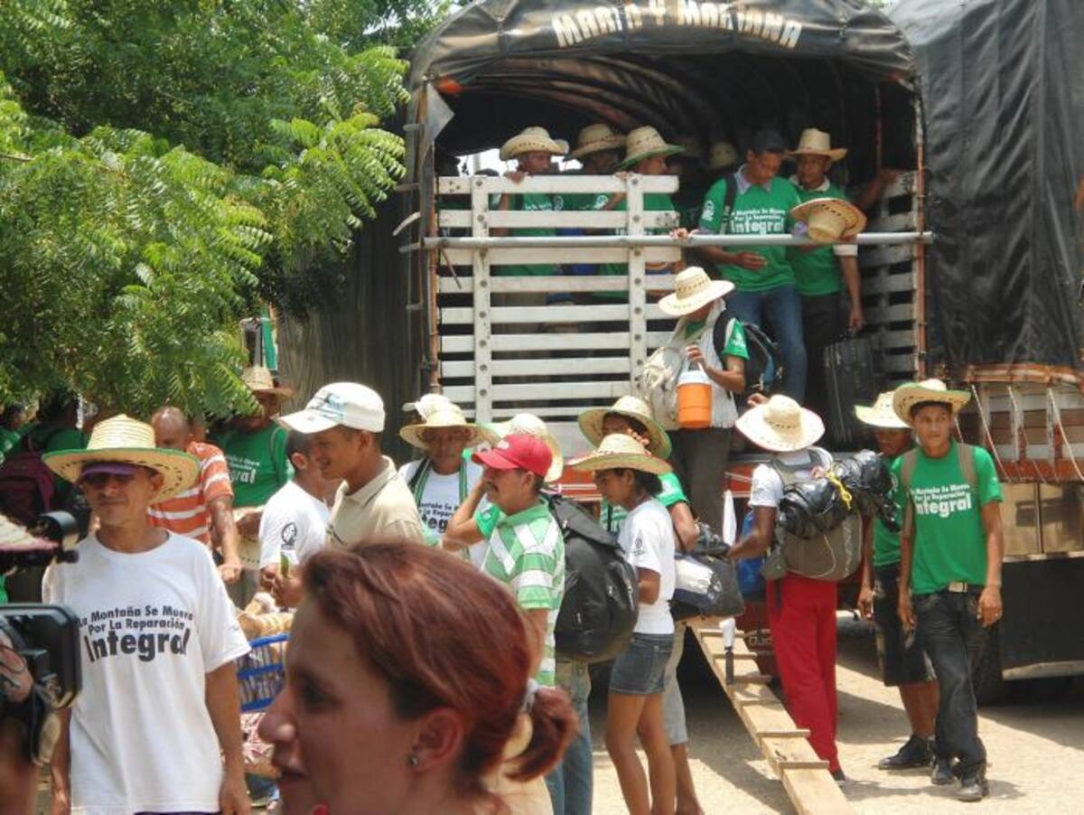 Los campesinos que participaron en la llamada “Marcha Pacífica” iniciaron ayer el retorno a sus veredas y corregimientos y anunciaron que se le hará un seguimientolos acuerdos Lila Leyva/ El Universal