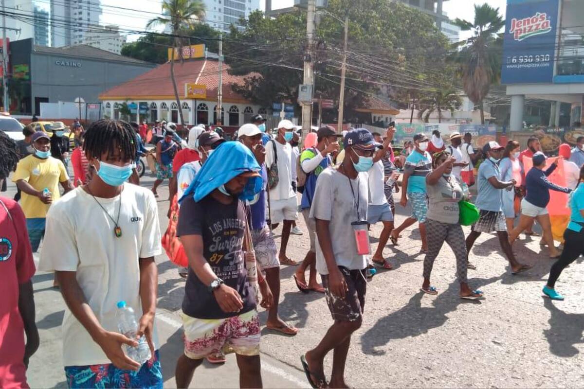“El pueblo se respeta”: Tierrabomba se hacen sentir en Cartagena