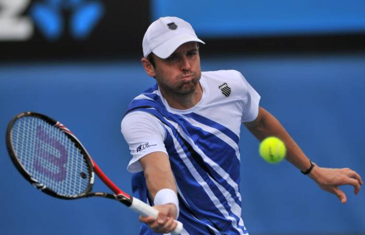Mardy Fish era el octavo favorito del torneo. AFP NICOLAS ASFOURI