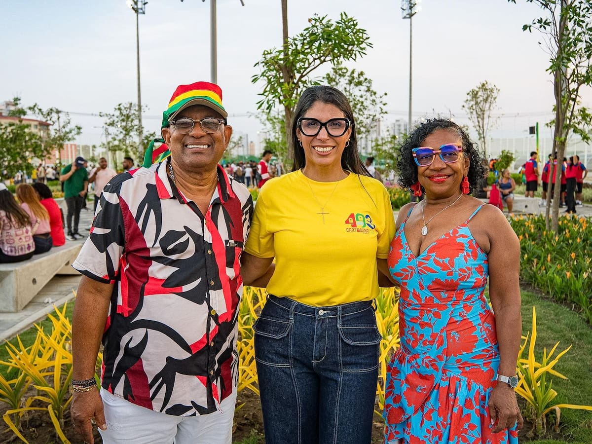 Ellos son Margot y Benjamín, los Grandes Lanceros de Cartagena 2026. //Foto: Cortesía.