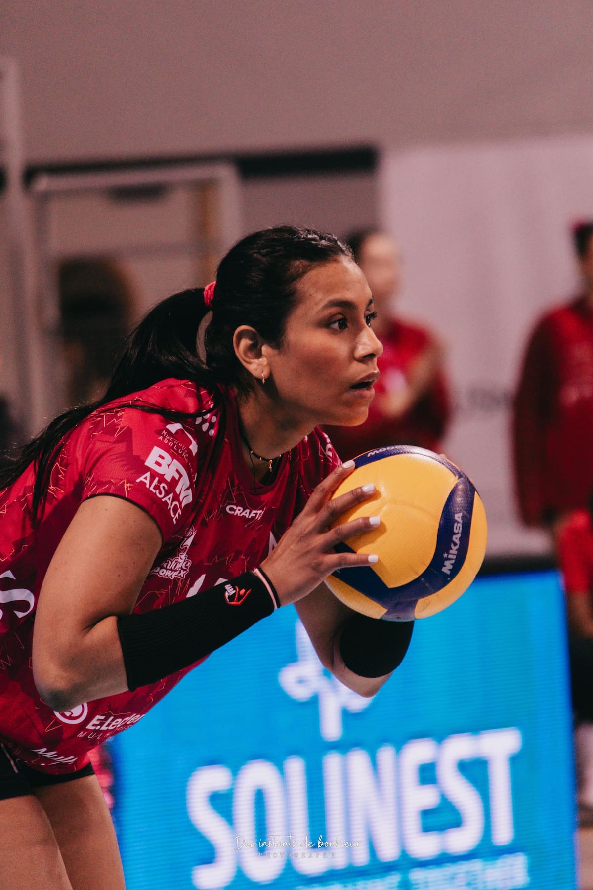 María Alejandra Marín, siempre lista para dar lo mejor en cada juego. //CORTESÍA