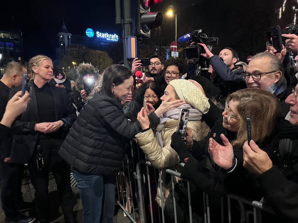 María Corina Machado reaparece en Oslo tras meses de clandestinidad. | Foto: Tomada de X (@MariaCorinaYA)