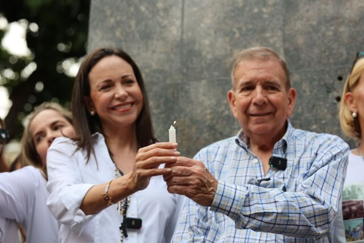 María Corina Machado y Edmundo Gonzalez, líderes de la oposición venezolana. // Colprensa
