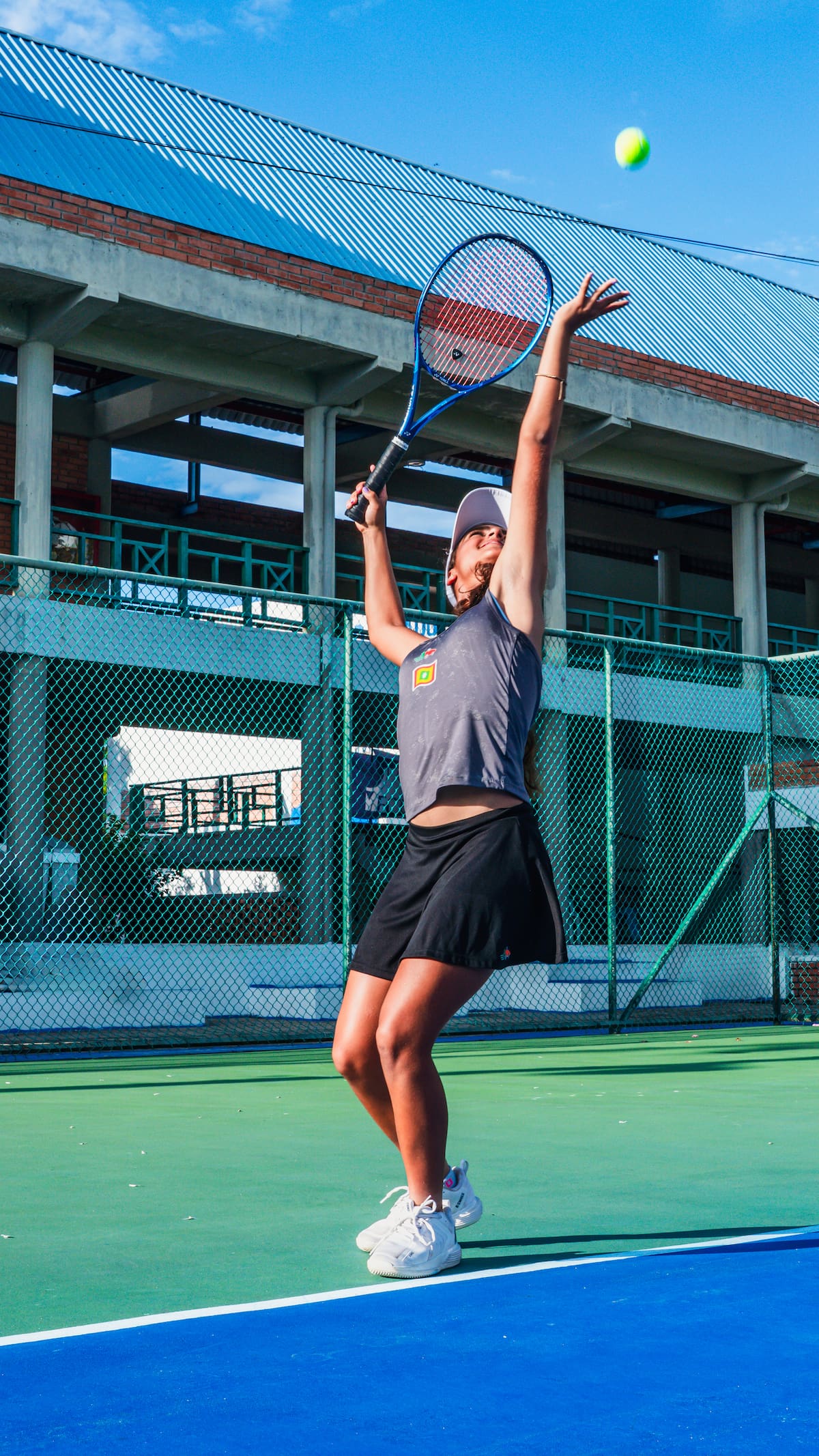 María Gabriela Baena tiene grandes sueños en el tenis. Su talento y disciplina son sus pilares.//CORTESÍA