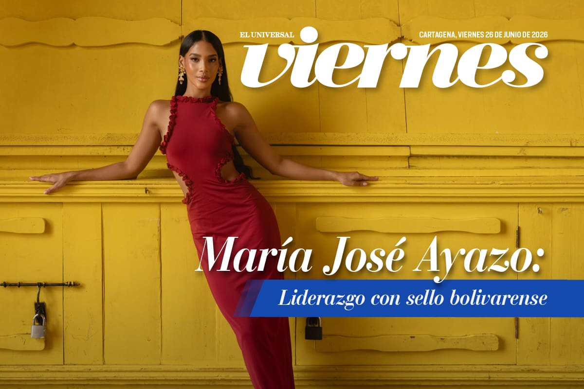 María José Ayazo en la portada de Viernes. // Portada de Viernes - Guillermo Navarro EU