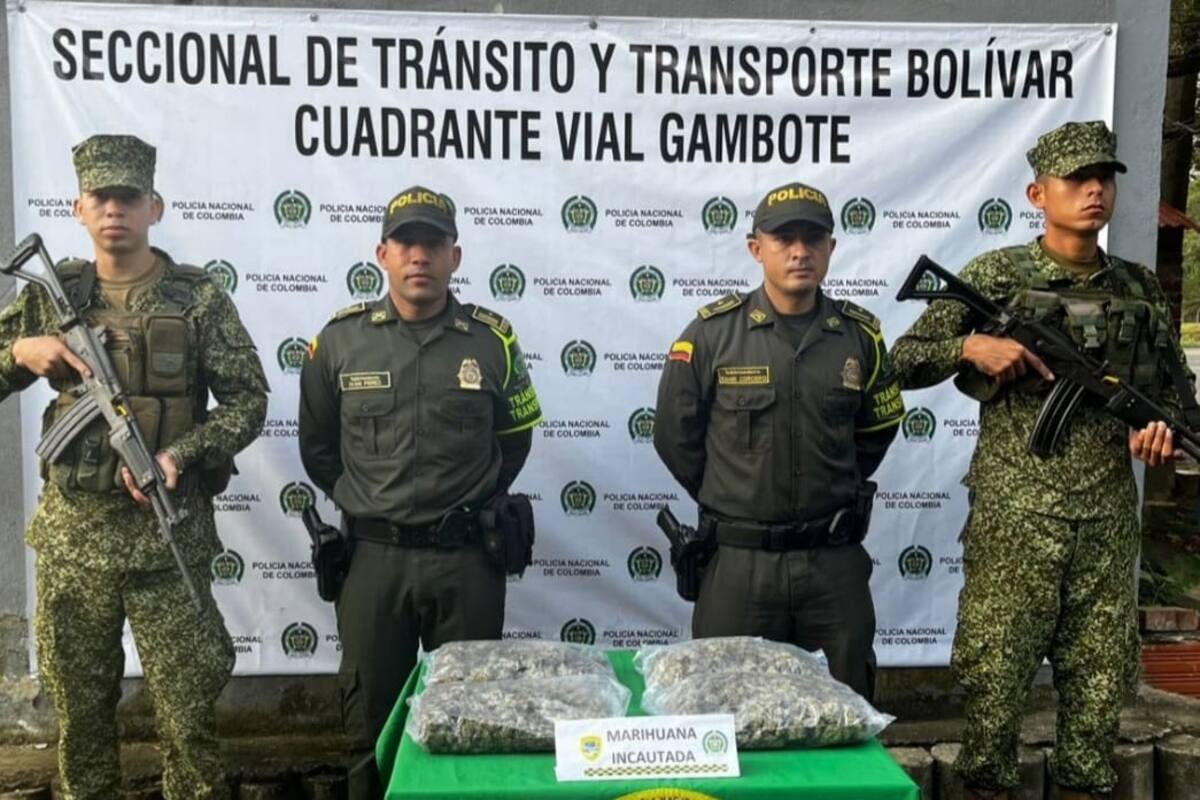 Incautan estupefaciente enviado como encomienda en bus con destino a Cartagena