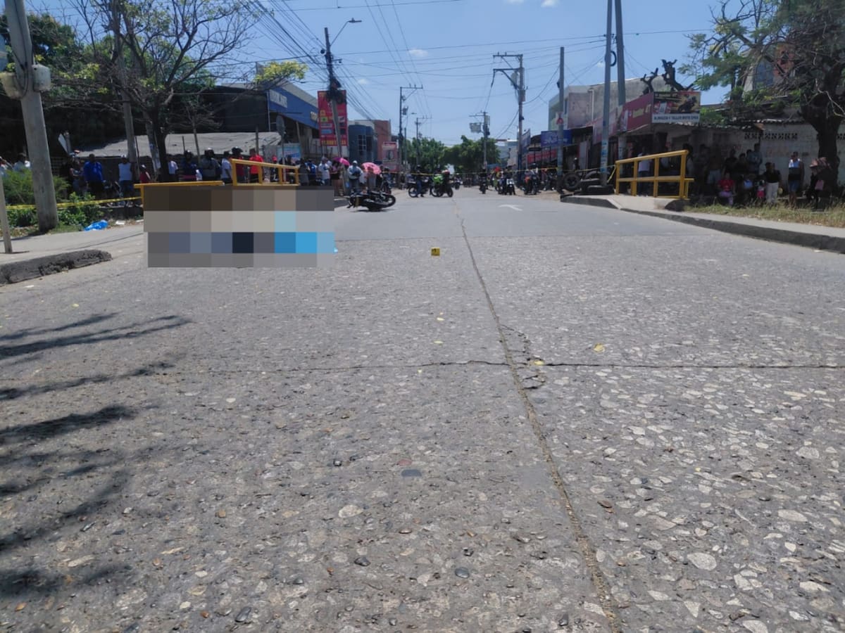 Mario Teherán esperaba un bebé y falleció al chocar en su moto en Olaya Herrera. // Foto: Datt