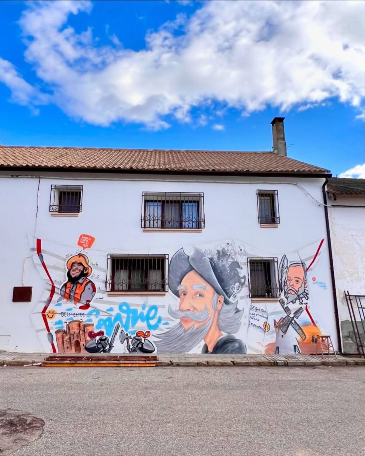 En Castilla-La Mancha llegó el arte de un cartagenero que no para de sonreír. //Foto: Cortesía - Marion.Ve.