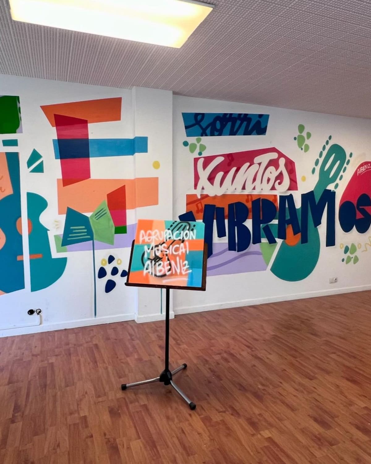 Mural para la Agrupación Musical Albéniz. //Foto: Cortesía - Marion.Ve.