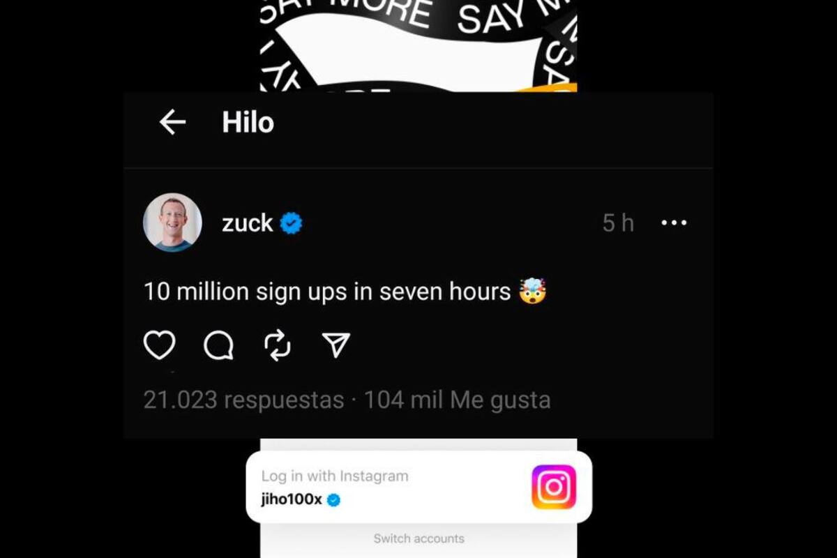 Así Mark Zuckerberg celebró el lanzamiento de Threads