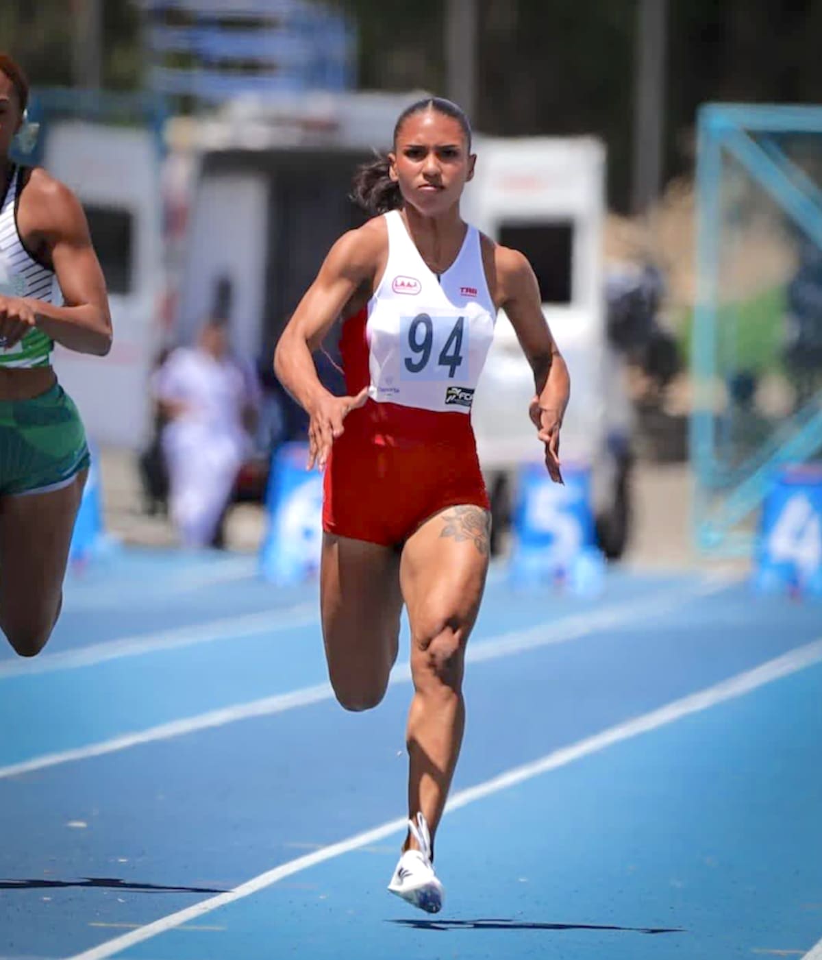 Marleth Ospino, representará a Colombia en las pruebas de relevo de los Juegos Centroamericanos y del Caribe.//Cortesía Indeportes Atlántico.