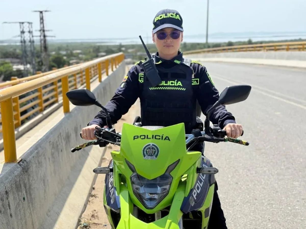 Marly Valencia, la patrullera adscrita a la Policía de Bolívar. // FOTO: POLICÍA NACIONAL.