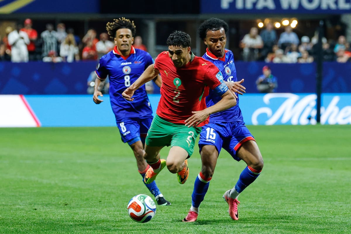 Marruecos y Haití se cargaron de goles en el último partido del Grupo C en el Mundial. //Foto, AP: Erik S. Lesser