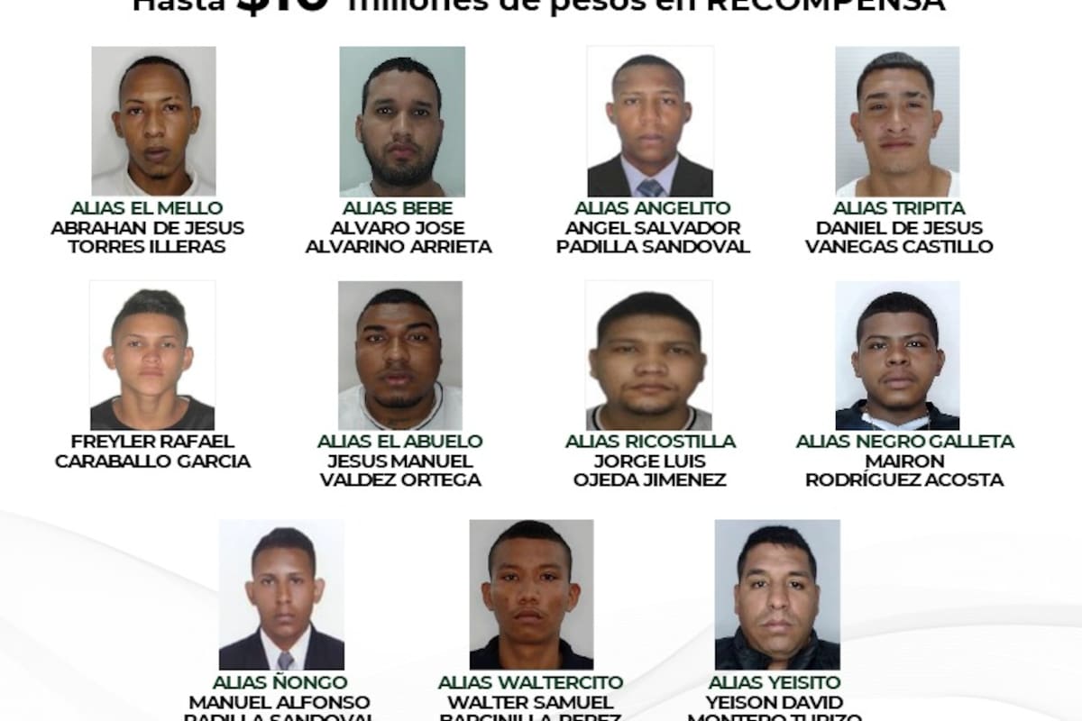 ¿Los han visto? Autoridades difunden el cartel de los once más buscados