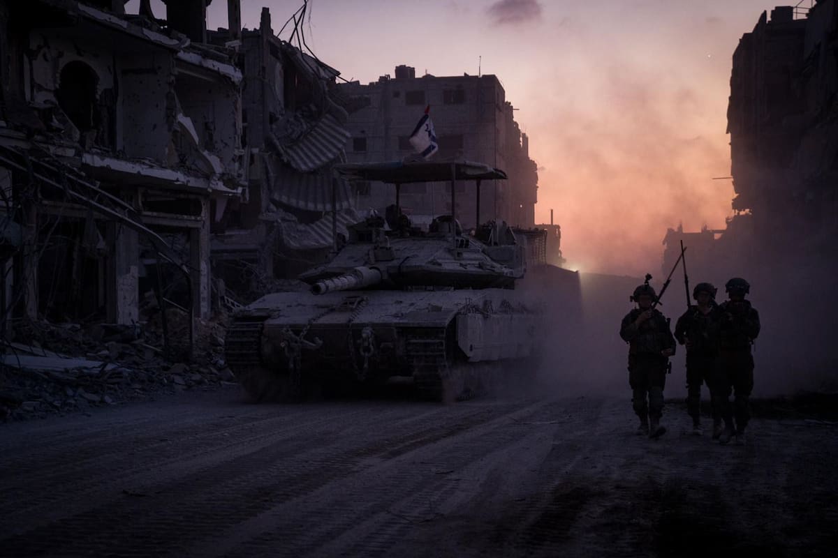 Varios militares israelíes durante una de las operaciones en la Franja de Gaza. //EFE