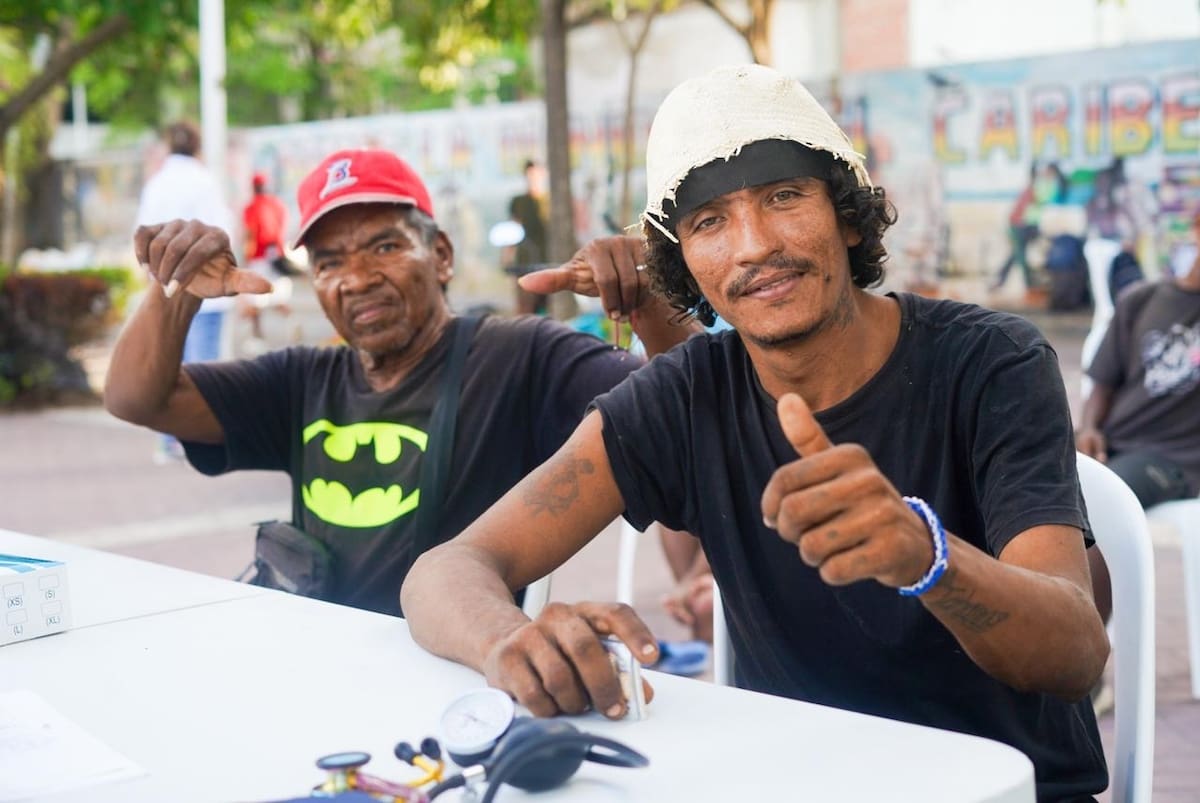 Más de 190 habitantes de la calle son afiliados a sistema de salud en Cartagena. // cortesía: Alcaldía de Cartagena