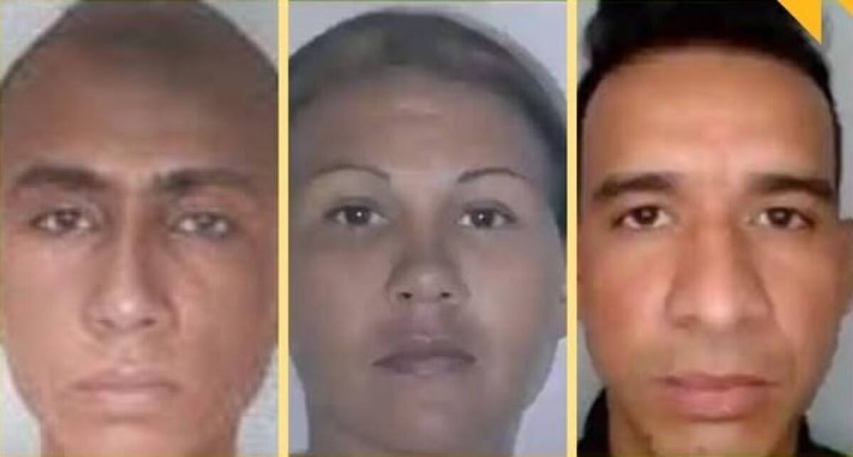 Daniel Manuel Julio Anaya, de 28 años; y Merquis Quintana García, ambos oriundos de Cartagena; y Saraith del Carmen Torres, venezolana de 40 años.