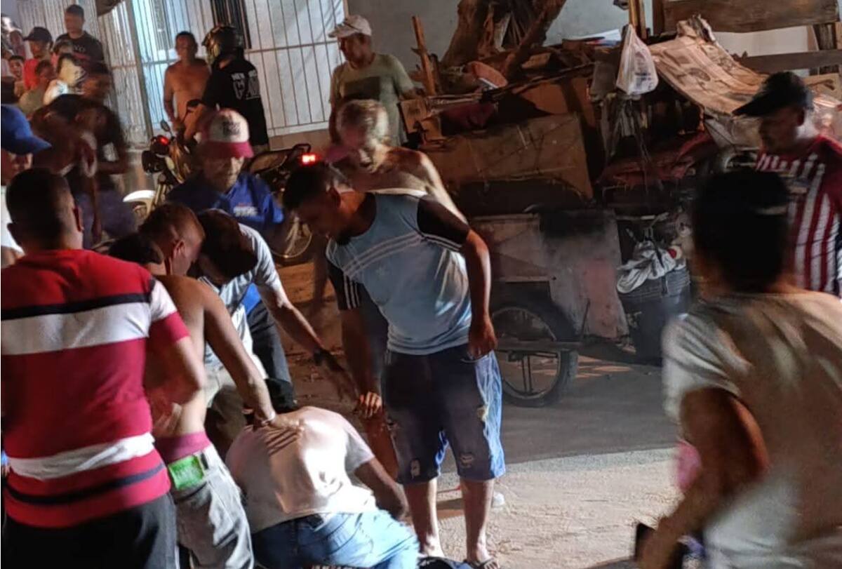 Tres personas muertas y una más es herida es el saldo de la masacre registrada la noche del sábado 21 de Marzio en el municipio de Soledad, Atlántico.//Cortesía Red de Cooperantes.