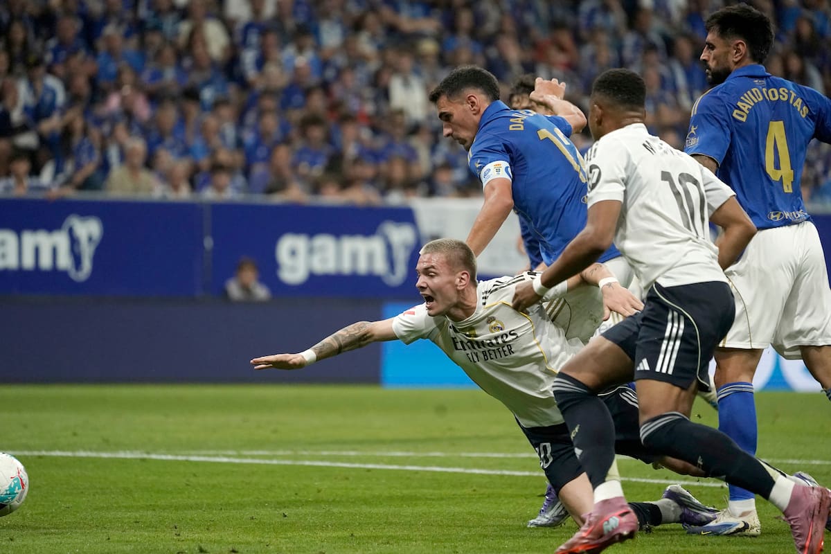 Franco Mastantuono decepcionó en su primera temporada en el Real Madrid. //Foto, EFE: Paco Paredes