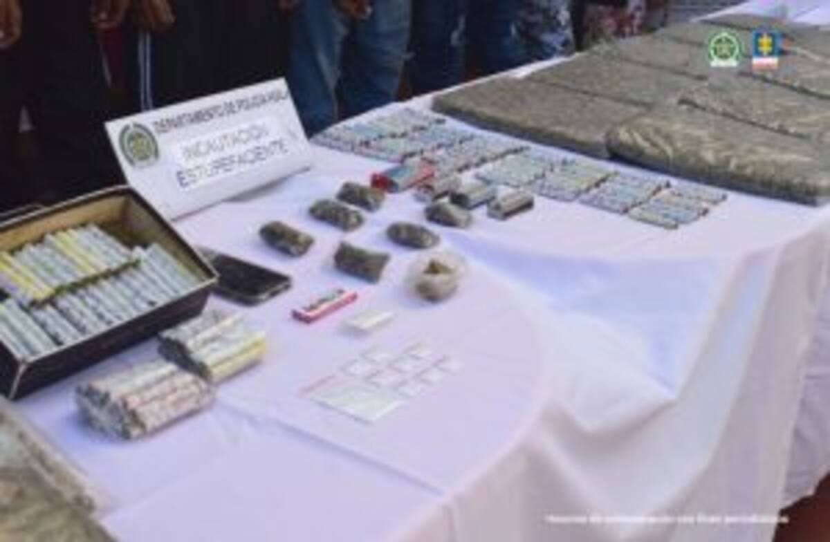 Material incautado al grupo criminal. //Cortesía Fiscalía