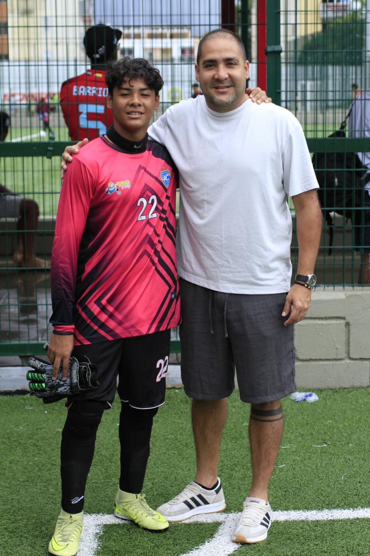 Mathias y su padre, Hernando Samudio. //Foto: Óscar Díaz - El Universal