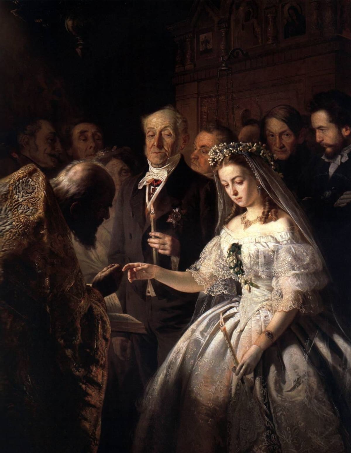 Matrimonio Desigual . // Pintura de Vasili Pukirev