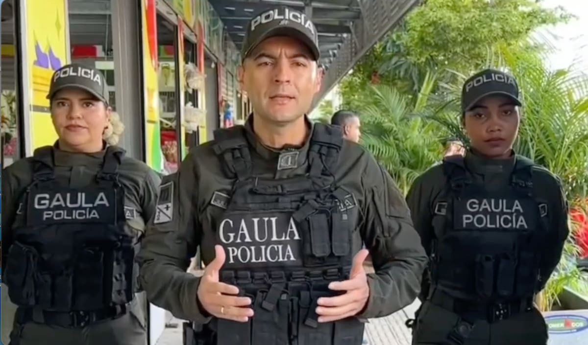 El mayor Julián Alberto Cañas Muñoz, comandante del Gaula de la Policía Metropolitana de Barranquilla.//Cortesía Policía Mebar.