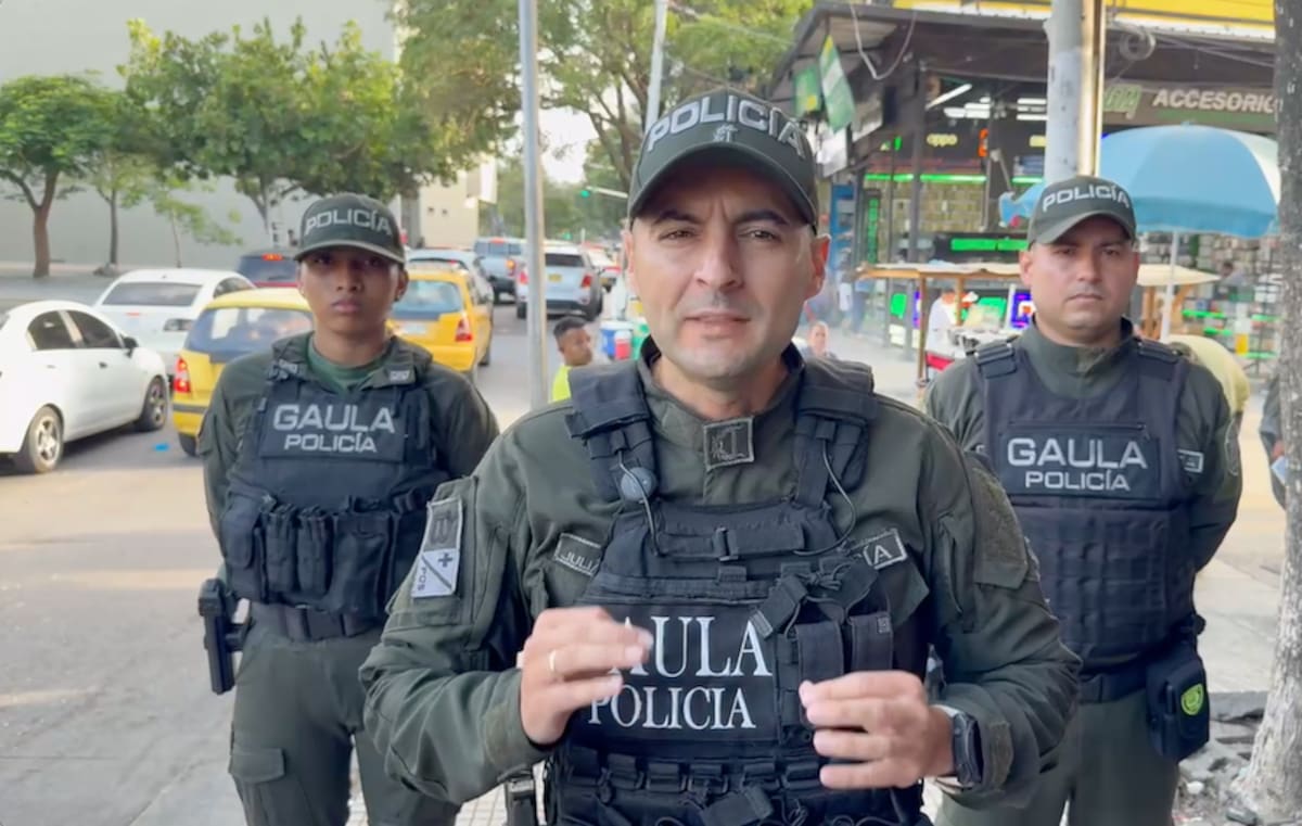 Mayor Julián Cañas Muñoz Comandante Gaula de la Policía Metropolitana de Barranquilla.//Cortesía Policía Mebar.