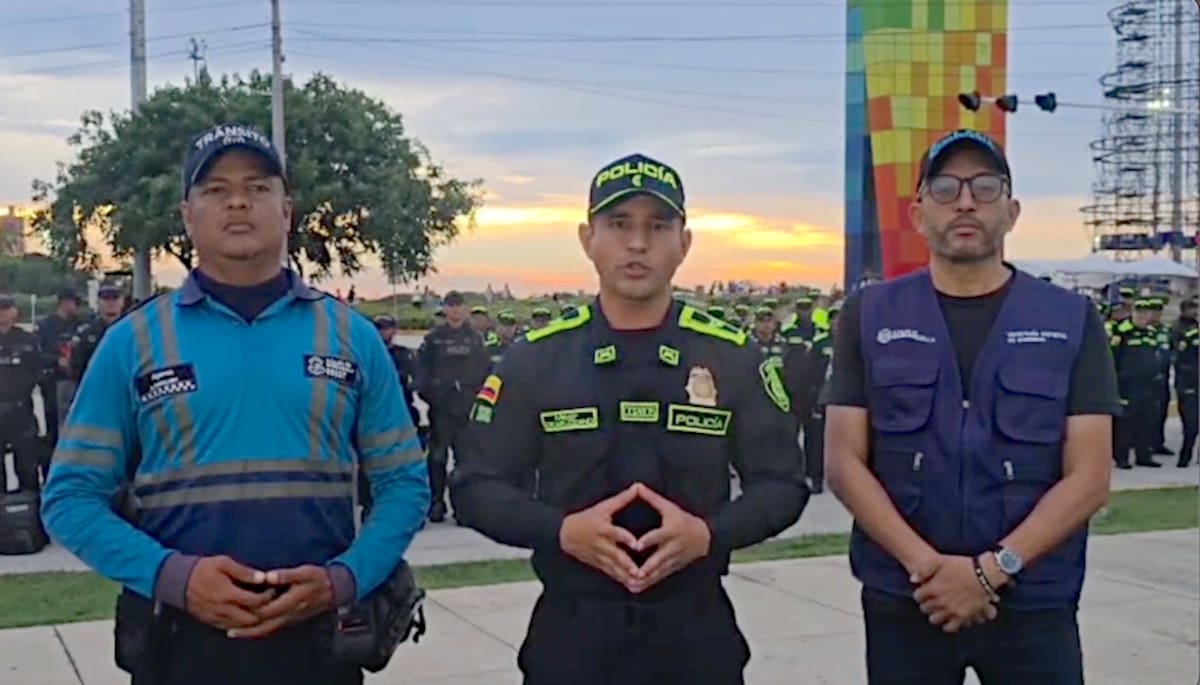 El mayor Oscar David Lozano Paternina, comandante de Distrito sector norte de la Policía Metropolitana de Barranquilla, entregó detalles de las medidas que se tomarán durante la celebración de Halloween.//Cortesía Policía Mebar.