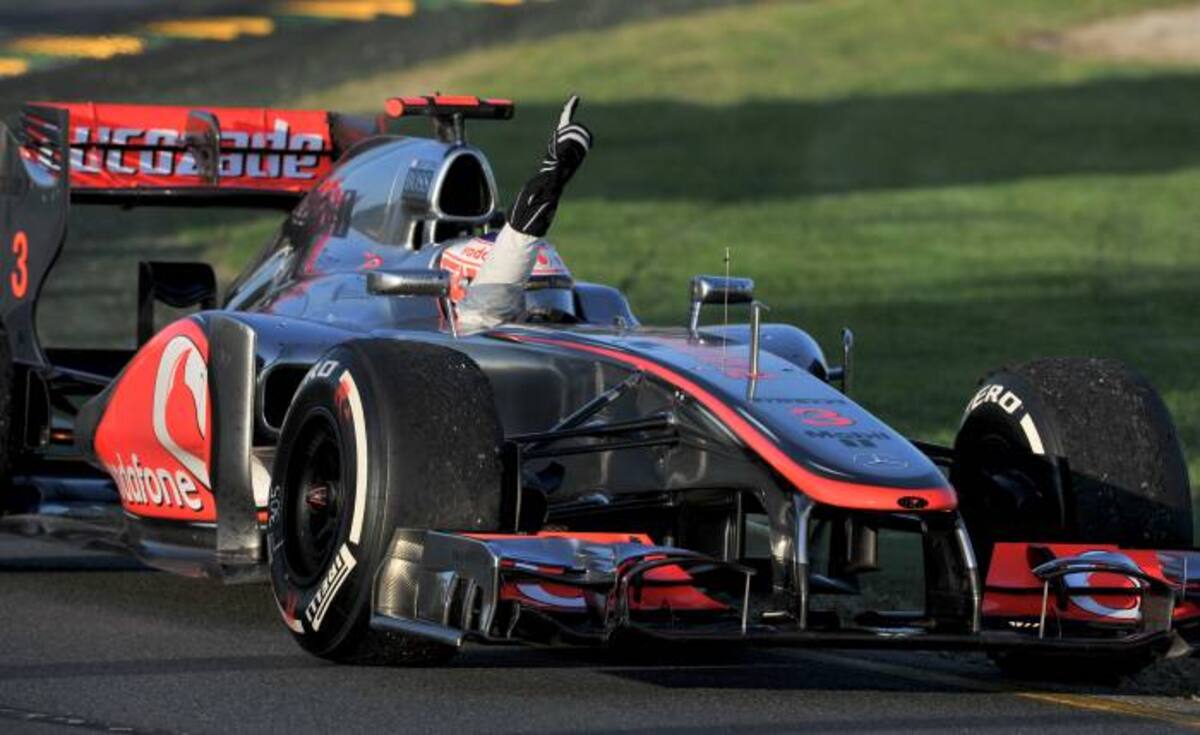 Jenson Button consiguió su tercer triunfo en el circuito australiano. AFP PAUL CROCK