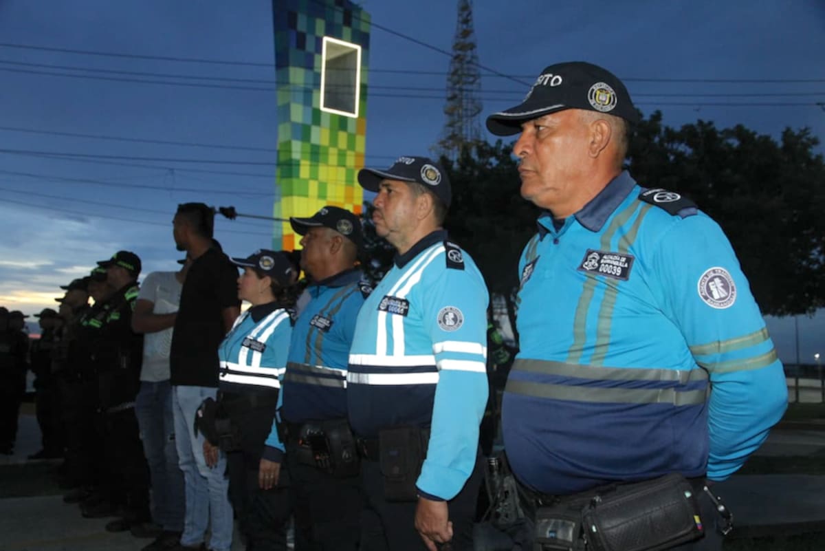 Las autoridades de tránsito serán fundamentales para controlar las posibles caravanas en vehículos que se hagan durante la celebración de Halloween en Barranquilla y su área metropolitana.//Cortesía Policía Mebar.