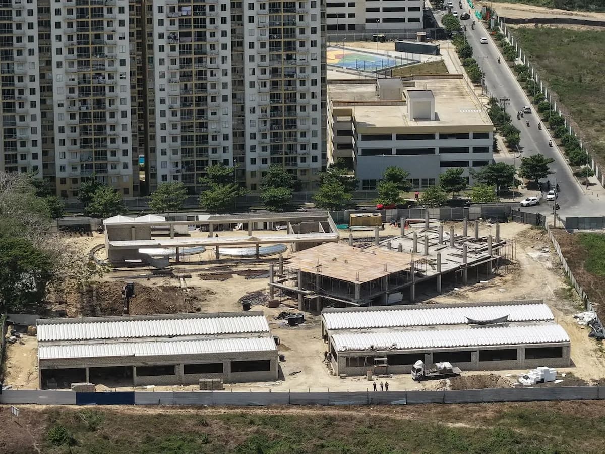 Obras del megacolegio de Parque Heredia. // Alcaldía de Cartagena