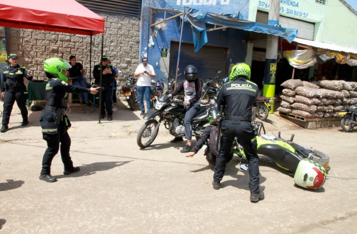 Según la Alcaldía Distrital con la Megazona Segura en el sector de Barranquillita se han logrado 19 capturas y más de 1.800 comparendos en operativos.//Cortesía Alcaldía de Barranquilla.