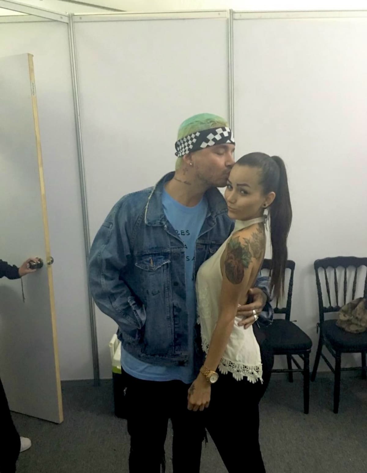 Melanie Pavola y J Balvin. //Foto: @melaniepavola.