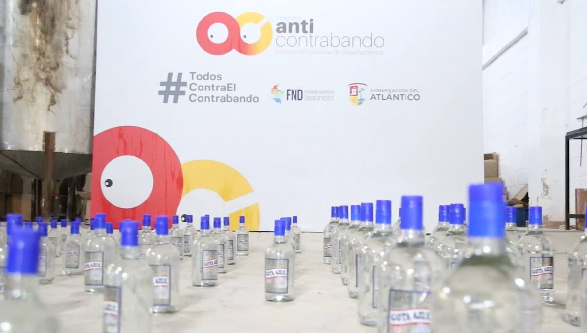 Según la Subsecretaría de Rentas en le Atlántico el decomiso de mercancía en el Atlántico se da en licor y cigarrillos de contrabando.//Cortesía.