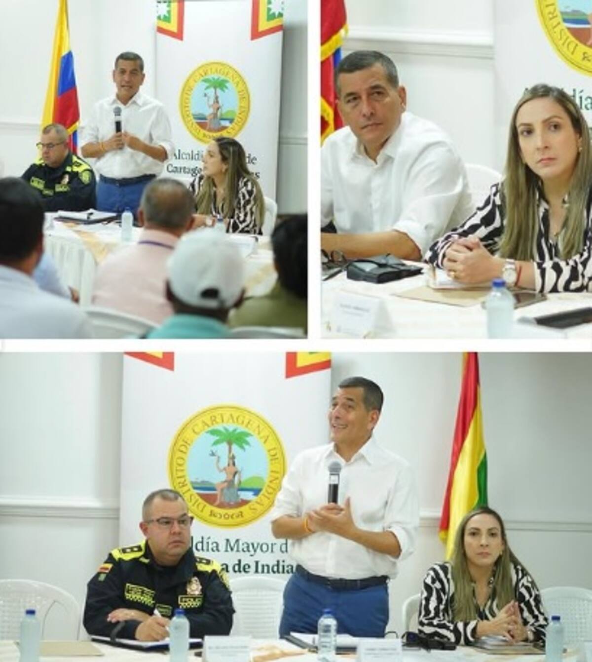 Mesa de diálogo para abordar la ampliación del Aeropuerto de Cartagena. // Foto: cortesía