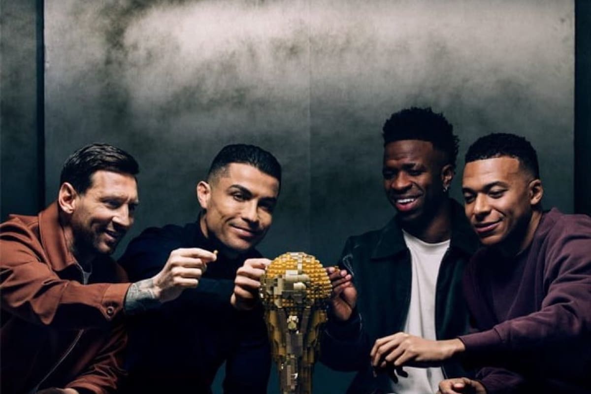 LEGO reúne a Messi, Cristiano, Mbappé y Vinicius Jr en sorprendente comercial