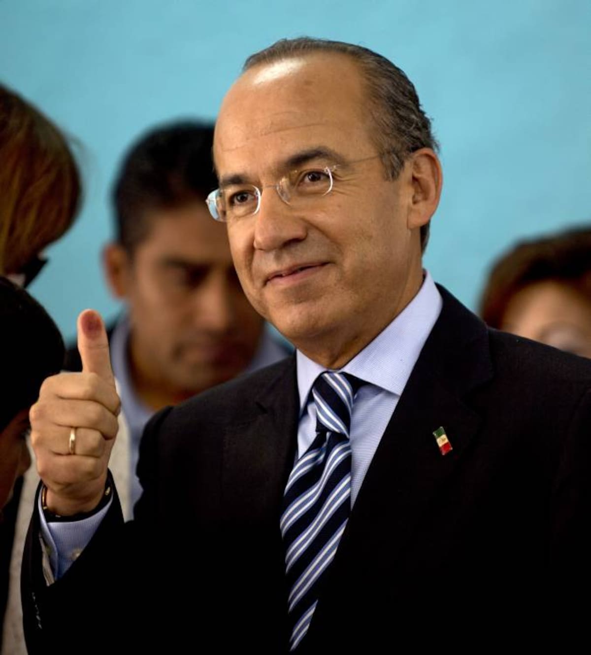 Felipe Calderón, presidente de México. AFP YURI CORTEZ