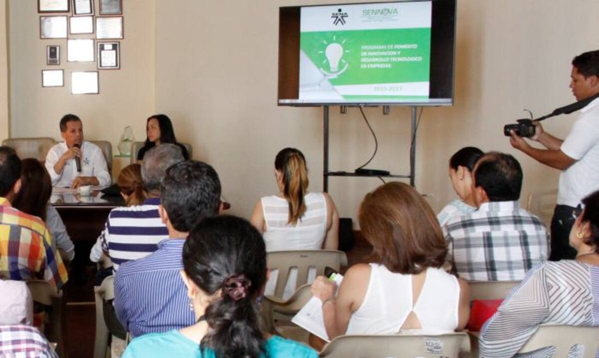 El lanzamiento en Cartagena del programa de Fomento a la Innovación Tecnológica, por parte del director del Sena Bolívar,Jaime Torrado, tuvo importante concurrencia, que se espera se refleje en un destacado número de empresas inscritas. ARCHIVO