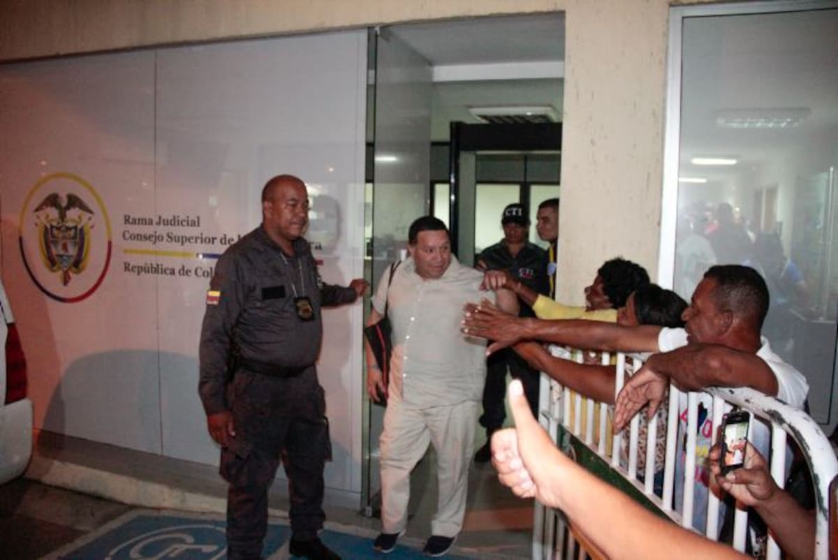 Manolo Duque a la salida de la audiencia. Nayib Gaviria - El Universal