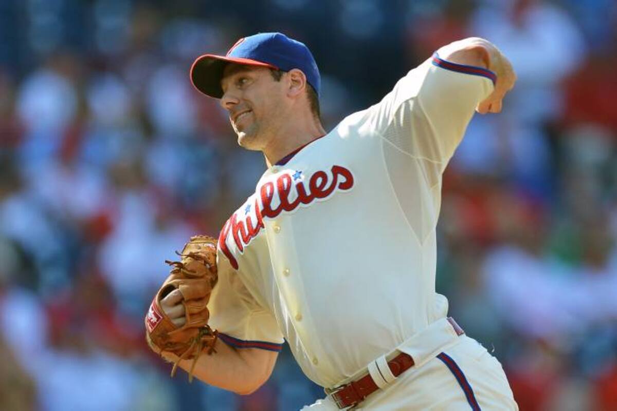 Cliff Lee fue el pitcher ganador por los Filis. AFP