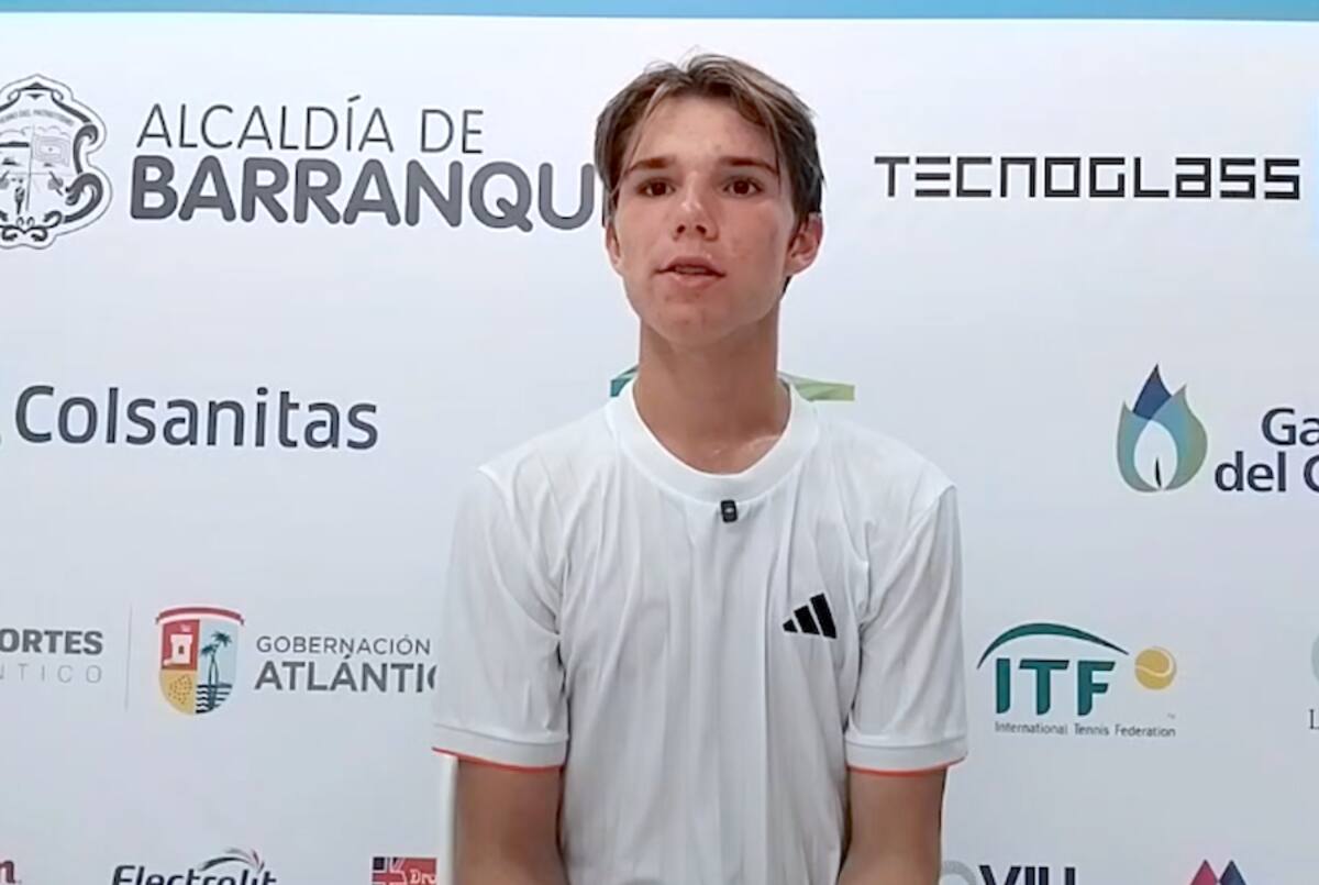 Michael Antonius, de Estados Unidos, es favorito par imponerse en varones.//Cortesía Mundial Juvenil de Tenis.