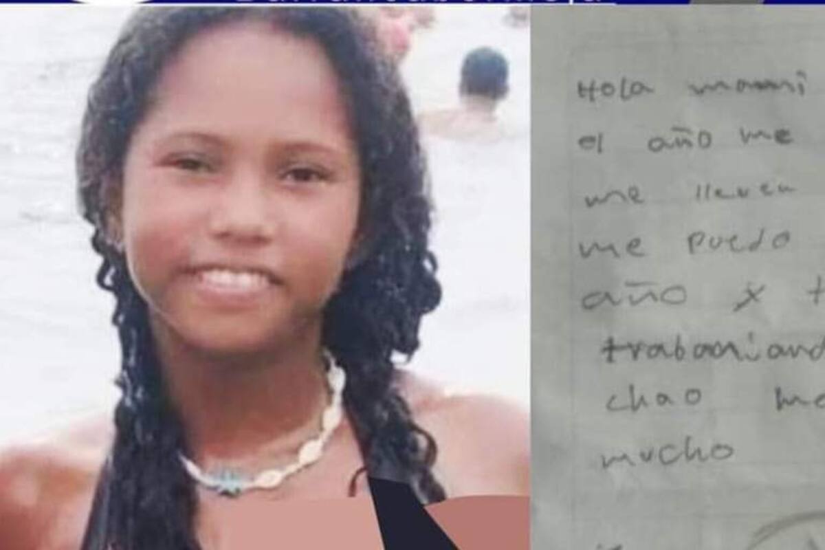 Niña desapareció después de pedir perdón por perder el año escolar