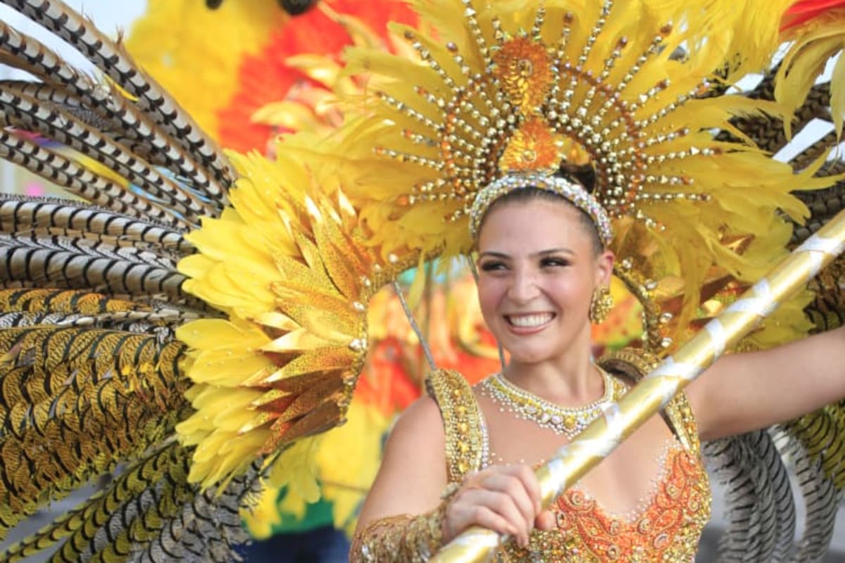 Michelle Char, Reina del Carnaval de Barranquilla, deslumbró en el Bando