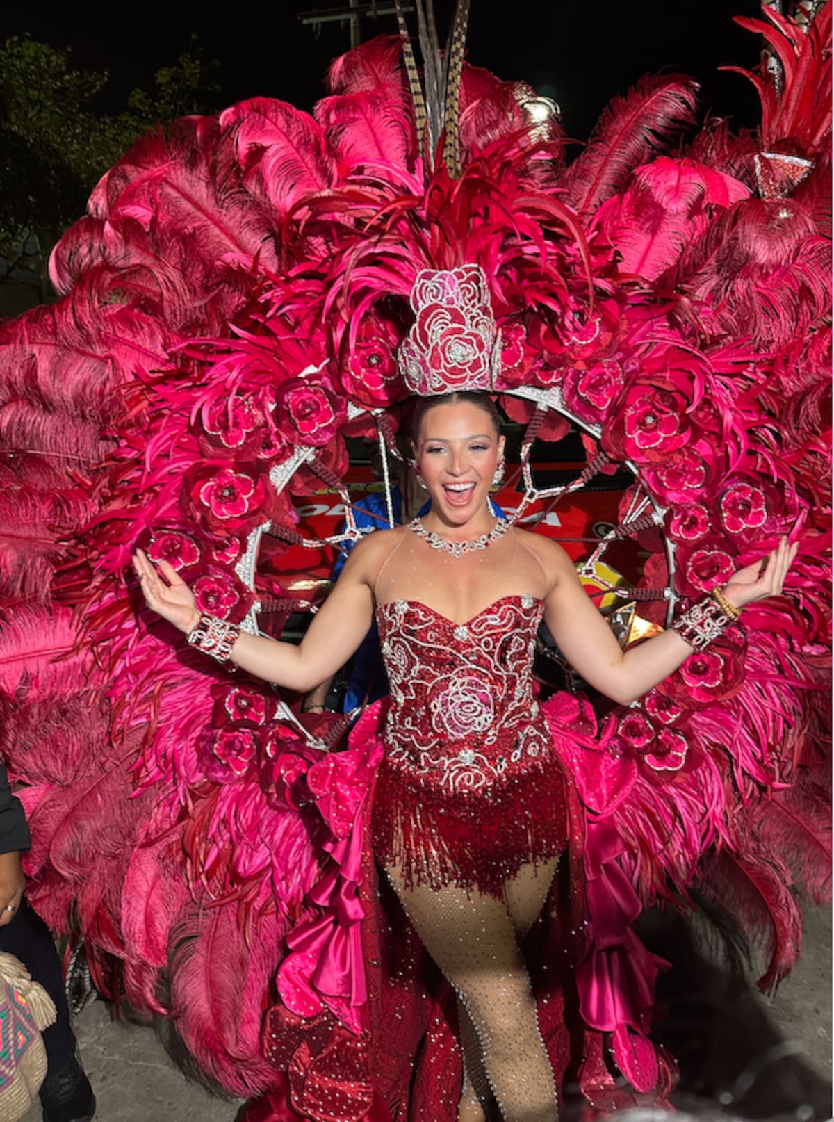 Michelle Char Fernandez, reina del Carnaval de Barranquilla 2026, durante La Noche de Guacherna.//Juan M. Cantillo-El Universal.