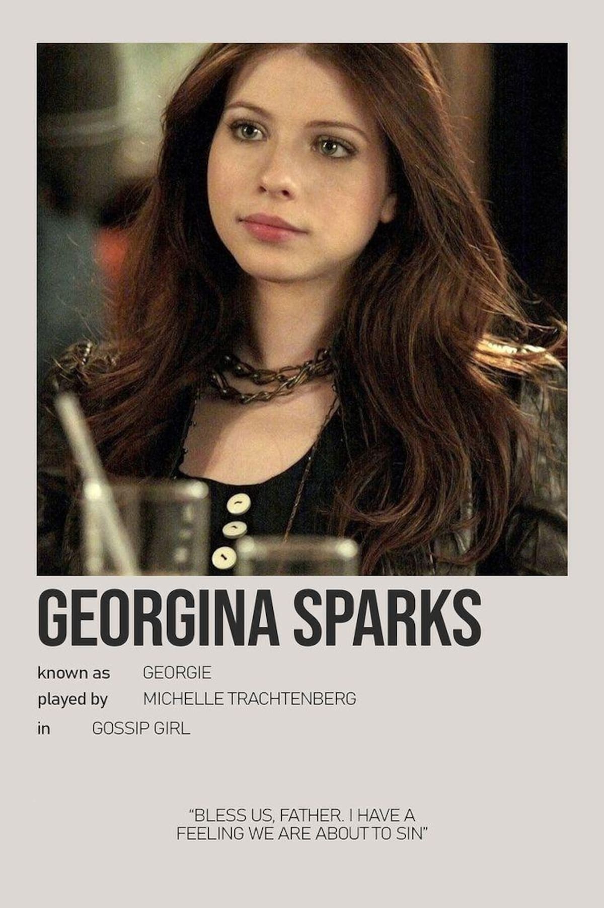 Michelle Trachtenberg dio vida a Georgina Sparks en Gossip Girl. //Foto: tomada de Internet.