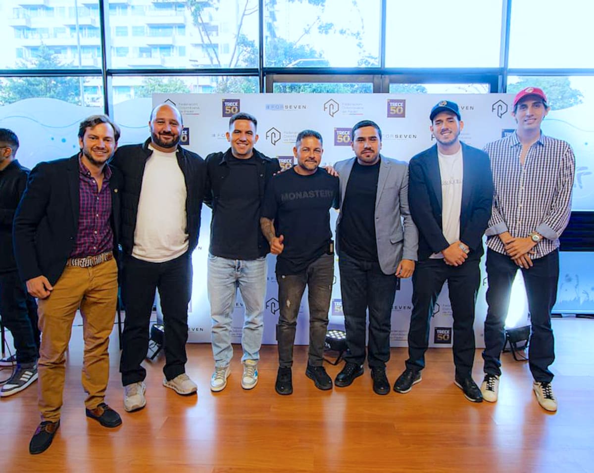 Estos son algunos de los integrantes del comité ejecutivo de la Federacion Colombiana de Pádel.//Cortesía Alcaldía de Barranquilla.