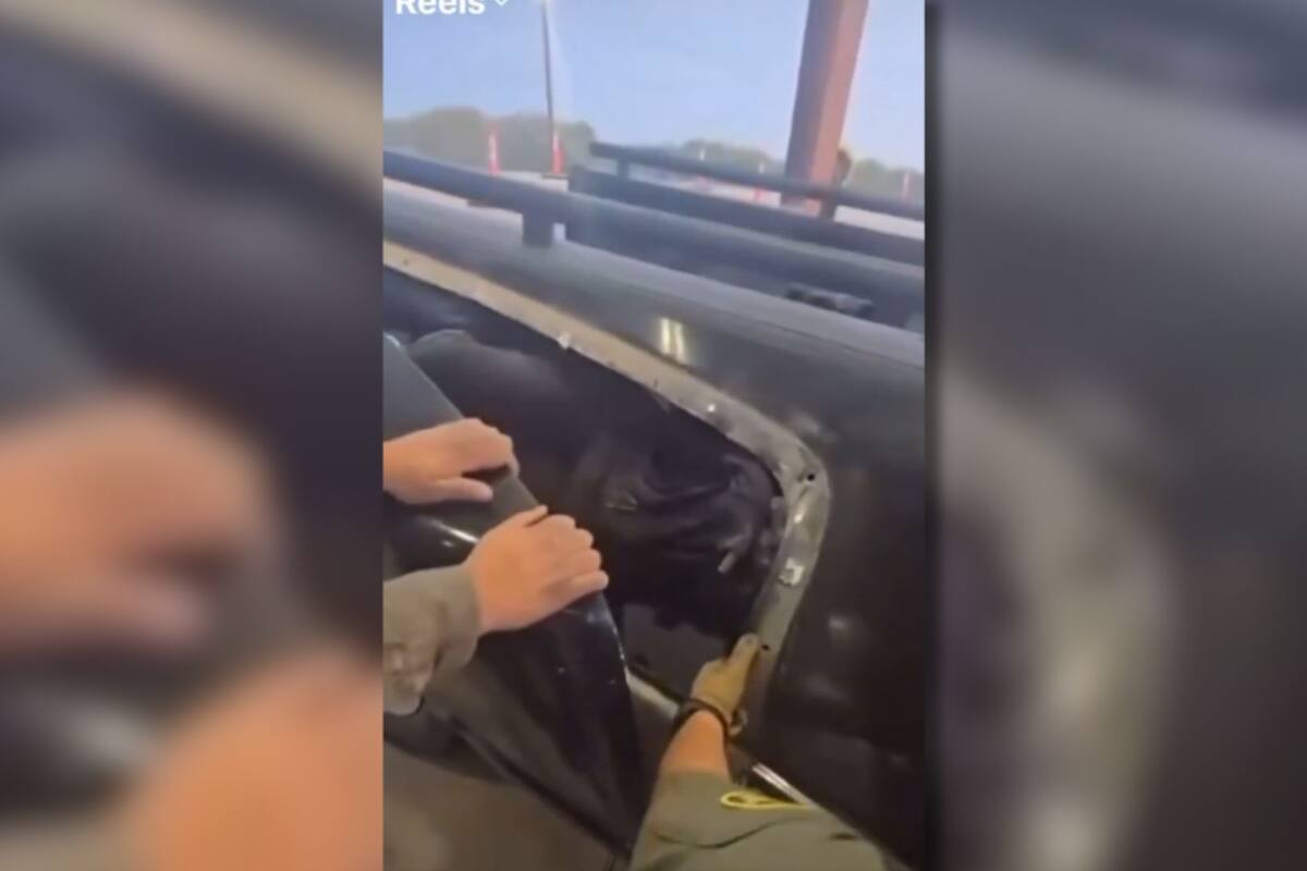 Video: Hallan a migrantes escondidos en el chasis de una camioneta